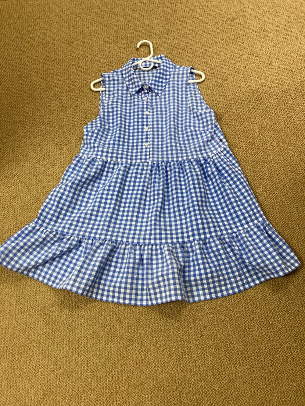 Gingham summer dress, size L